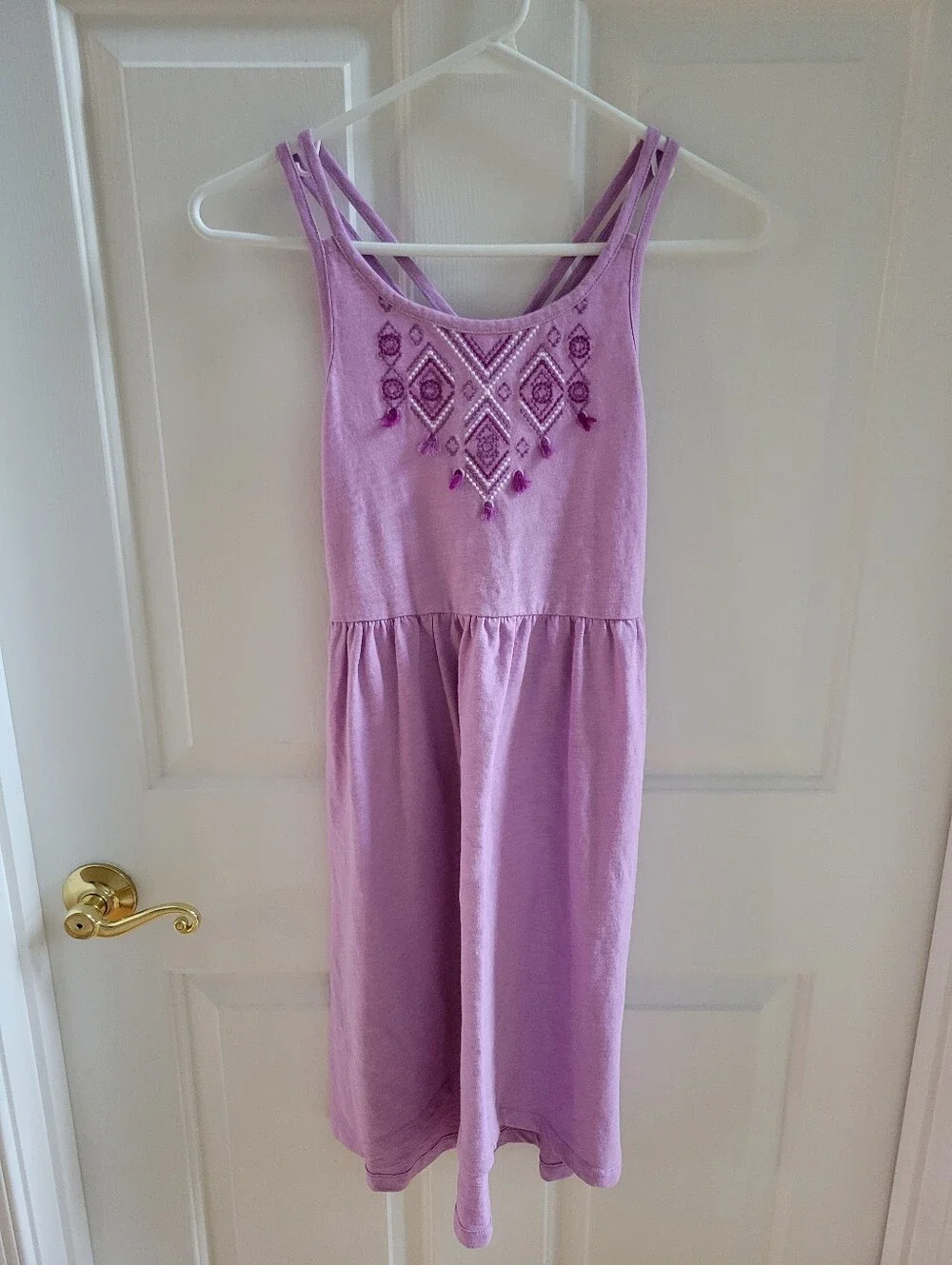 Gymboree Sundresses Lot of 2 Lilac & Leopard Gorls Size M 8